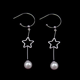 Hanging Earrings With Shell Pearl Star Elements Different Hoop Good Quanlity